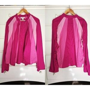 Vintage Victor Costa Occasion Barbie Pink Linen Cotton Patchwork Jacket